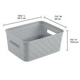 thumbnail image 2 of Sterilite 10 x 8 x 4.25 Inch Woven Rectangular Short Basket (24 Pack), 2 of 11