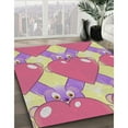 thumbnail image 2 of Ahgly Company Indoor Rectangle Patterned Pink Novelty Area Rugs, 2' x 3', 2 of 6