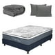 thumbnail image 1 of Colchón Queen Size Restonic Ghana con Box Almohadas 2Pack Edredón Homy, 1 of 8
