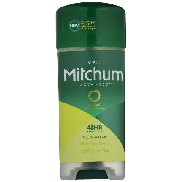 Mitchum Anti-Perspirant & Deodorant Clear Gel, Mountain Air - 3.4 oz 6 ...