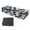 Black&White, variant on 6x9 ft Waterproof Outdoor Rug Outdoor Plastic Straw Rug Carpet Blue & White