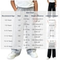 thumbnail image 3 of Edvintorg Baggy Sweatpants For Boys Streetwear Casual Wide Leg Pants Elastic Waist Loose Trousers with Pockets Teen Boy Clothes Size 5-15, 3 of 6