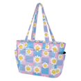 thumbnail image 2 of FORMRS Tote Bag for Women Quilted Large Capacity Travel Work Carry On Shoulder Handbag, Playful Daisy, 2 of 7