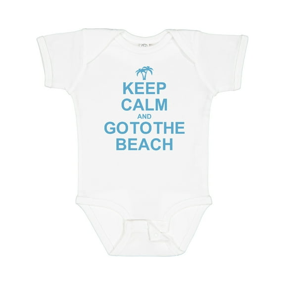 Inktastic Keep Calm Go to the Beach Boys or Girls Baby Bodysuit