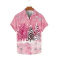 thumbnail image 2 of UVEASISHA Christmas Tree Hawaiian Shirt for Men Big and Tall Casual Short Sleeve Button Down Shirts Regular Fit Fashion Holiday Party Shirt Multicolor L, 2 of 6