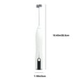 thumbnail image 3 of Handheld Milk Frother 10.43in Rechargeable Drink Whisk 3 Speed Powerful Motor Stand for Latte Cappuccino Matcha Frappe Hot Chocolate Creamer Kitchen Home Green White, 3 of 5