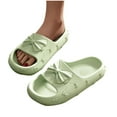 thumbnail image 4 of Admvng Sandals Women Fashion Casual Summer New Style Solid Color Bowknot Outdoor Bathroom Soft Bottom Home Non-Slip Thick Bottom Slippers 35-41, 4 of 4