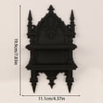 thumbnail image 5 of Yammee Easy Install Gothic Dark Double Layer Wall Shelf Organizer for Home Decoration, 5 of 8