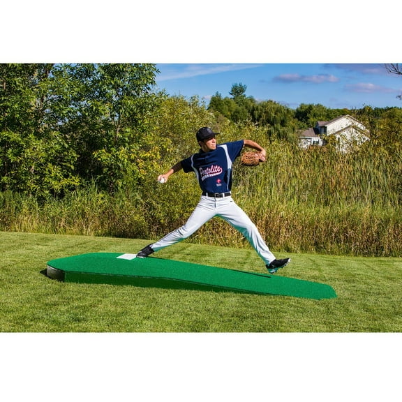 Portolite 10" Portable Practice Pitching Mound Green