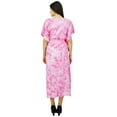 thumbnail image 5 of Bimba Womens Long Maxi Caftan Soft Pink Maxi Gown Cover Up Ladies Kaftan Dress, 5 of 5