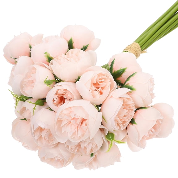 SKISUNO Bridal Bouquet Pink Artificial Roses Wedding Table and Home Decoration