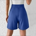 thumbnail image 3 of frariair ​Women's Breathable Elastic Waist Lounge Shorts With Flowy Silhouette And Secure Storage For Hot Weather Activities​ Blue, 3 of 6