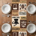thumbnail image 6 of Vintage Coffee Table Runner - 108 Inch Long, Kitchen Dining Table Runner Dresser Scarves, Farmhouse Retro Art Coffee Beans Farmhouse Decor for Coffee Tables Wedding Party Banquet, 6 of 8
