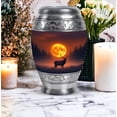 thumbnail image 4 of MUKTIVE Deer Cremation Urns for Adult Ashes Women - Large Burial Urns for Adult Male - Decorative Funeral Urn for Mother - Memorial Urn for Ashes for Men & Female - 10 Inch, 4 of 7