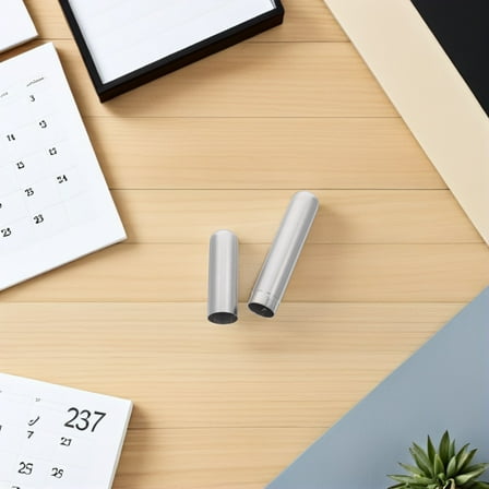 OUNONA Stainless Steel Cigar Tube Airtight Single Cigar Holder Portable Travel Case