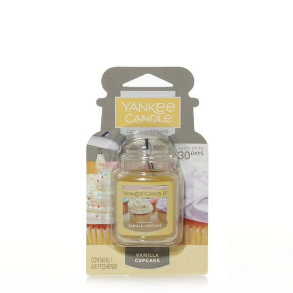 Yankee Candle Car Jar Ultimate Vanilla Cupcake Scent Air Freshener