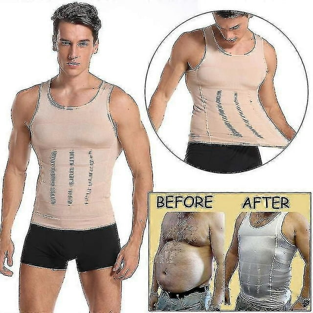 Gynecomastia Compression Shirt For Men - Waist Trainer Body Shaper Underwear
