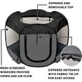 thumbnail image 3 of Portable Dog Playpen Cat Tent, Foldable Indoor Outdoor Pet Playground - Extra Large Gray, 3 of 7