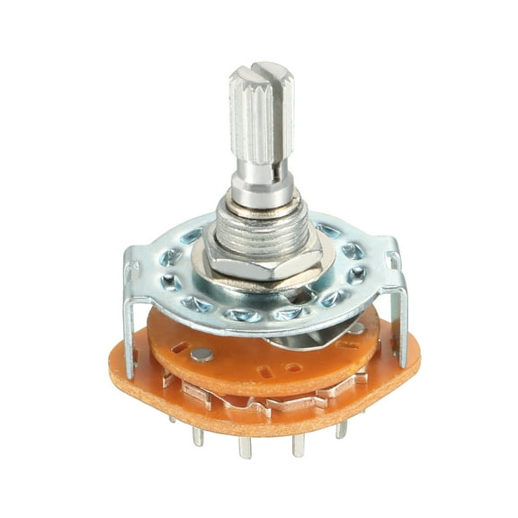 3P4T 3 Pole 4-Position Selectable Single Deck Band Channel Rotary Switch
