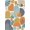 Blue, Pattern 2, variant on ODIKA 2'x3' Warm Pastel Hues Floral Harmony Washable Throw Rug Playful Scandinavian Vintage Pattern Non-Slip, Low Profile, Flatwoven, Easy Care for Hallway, Study Room