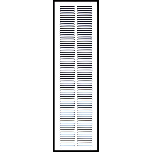 8 X 32 Steel Return Air Grille Hvac Vent Cover Grill For Sidewall And Ceiling White Outer Dimensions 9 75 W X 33 75 H For 8x32 Duct Opening Walmart Com Walmart Com