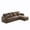 Brown, variant on DEALTOPS 108" Chenille L-Shaped Sleeper Sectional Sofa with Recliner, Storage Chaise & USB Ports, Green