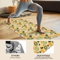 thumbnail image 4 of Yellow Lemon Fruit Mixed Fruits Yellow Pattern Hot Yoga Mat Towel Non Slip for Hot Yoga - Quick-Drying Yoga Mat Cover with 4 Corner Pockets with Travel Bag - Hot Yoga Towel Non Slip 70"x26", 4 of 6