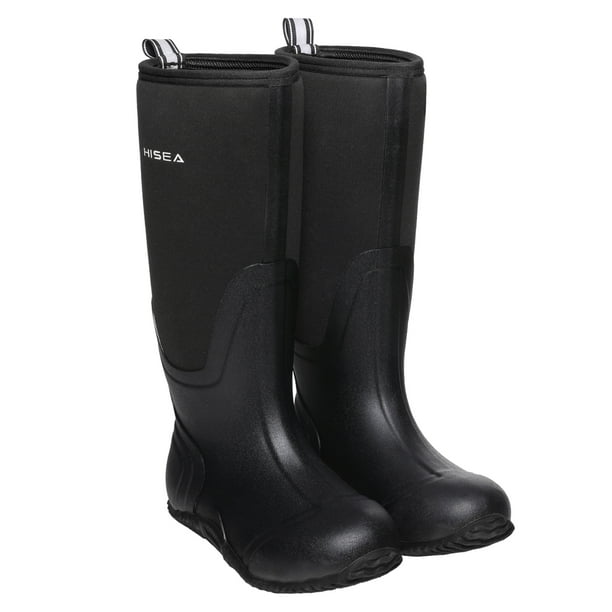 HISEA Women's Rubber Rain Boots Waterproof Insulated Garden Shoes