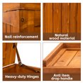 thumbnail image 5 of SULIVES 65 Gallon Solid Wood Deck Box, Garden Backyard Storage Bench, Waterproof Outdoor Storage Container, 5 of 8