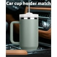 thumbnail image 3 of 2.0 40oz Handle Cup 304 Stainless Steel Straw Insulation and Cold Insulation Car Cup, 3 of 4