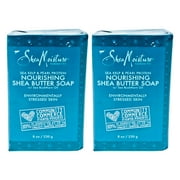 SheaMoisture Sea Kelp & Pearl Protein Nourishing Shea Butter Soap for Unisex Bar Soap, Pack of 2, 8 oz