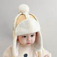 thumbnail image 2 of Toddler Hat Baby Winter Knitted Hat Full Face & Warm Lined - Thick Soft Yarn Cap,Warm Thermal for Cold Weather,Stylish Headwear for Outdoor Activities,Size:8-24 Months, 2 of 5