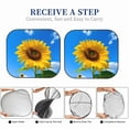 thumbnail image 6 of Haiem Blue Sky Sunflower Car Windshield Sun Shade (2 Pieces) Foldable Windshield Sun Shade Car Accessories for Truck SUV Pickup-Medium, 6 of 7