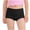 Black, variant on Women's Cotton Panties Casual Elastic Mid Rise Underwear Breathable Seamless Hip Lift Brief