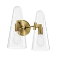 thumbnail image 1 of Modway Beacon Modern Wall Sconce Minimalist 2-Light E26 Bulb Glass Cone, 1 of 4