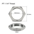 thumbnail image 2 of 2 Pcs Cast Pipe Fitting Hex Locknut, 304 Stainless Steel Hex Lock Nut 1 1/4" Female Thread (DN32), 2 of 5
