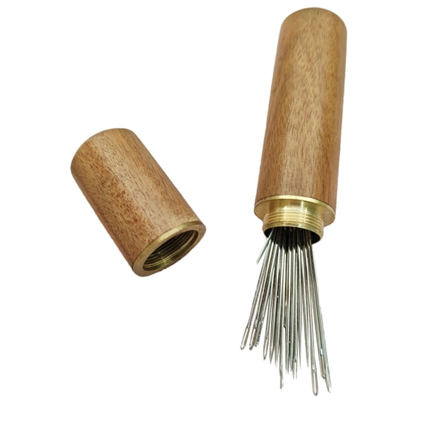 Kearding Caja de almacenamiento de con de enhebrado automático, agujas de coser a mano, bordado doméstico, suministros de Type1 NO1