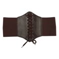 thumbnail image 1 of Cinturón elástico para ropa para mujer, cinturón con cordones con sello de cintura súper ancho, cinturón elástico ajustado, 1 of 5
