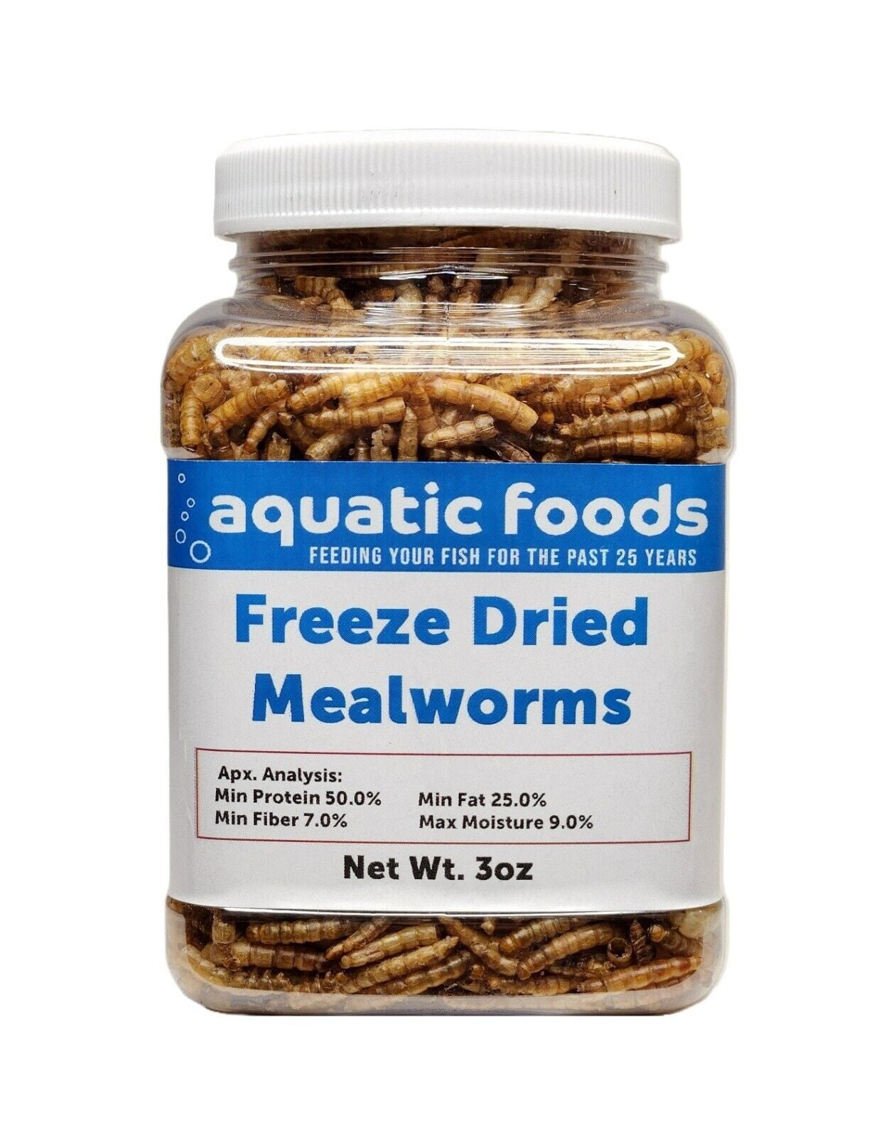 Mealworms Freeze Dried Mealworms for Tropical Fish, Pond Fish