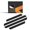 Not pattern+Full Black, variant on Door Sill Plate Protectors for Car - Universal Door Entry Guards Sill Scuff Cover Panel Step Protector, Welcome Pedal Protector Cover, Carbon Fiber, 4pcs/Set