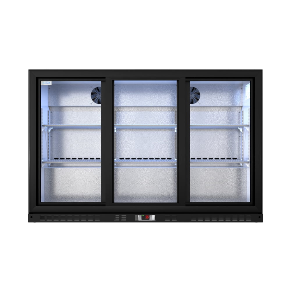 KoolMore 35 in. Three-Door Back Bar Refrigerator – 11.3 Cu. Ft.