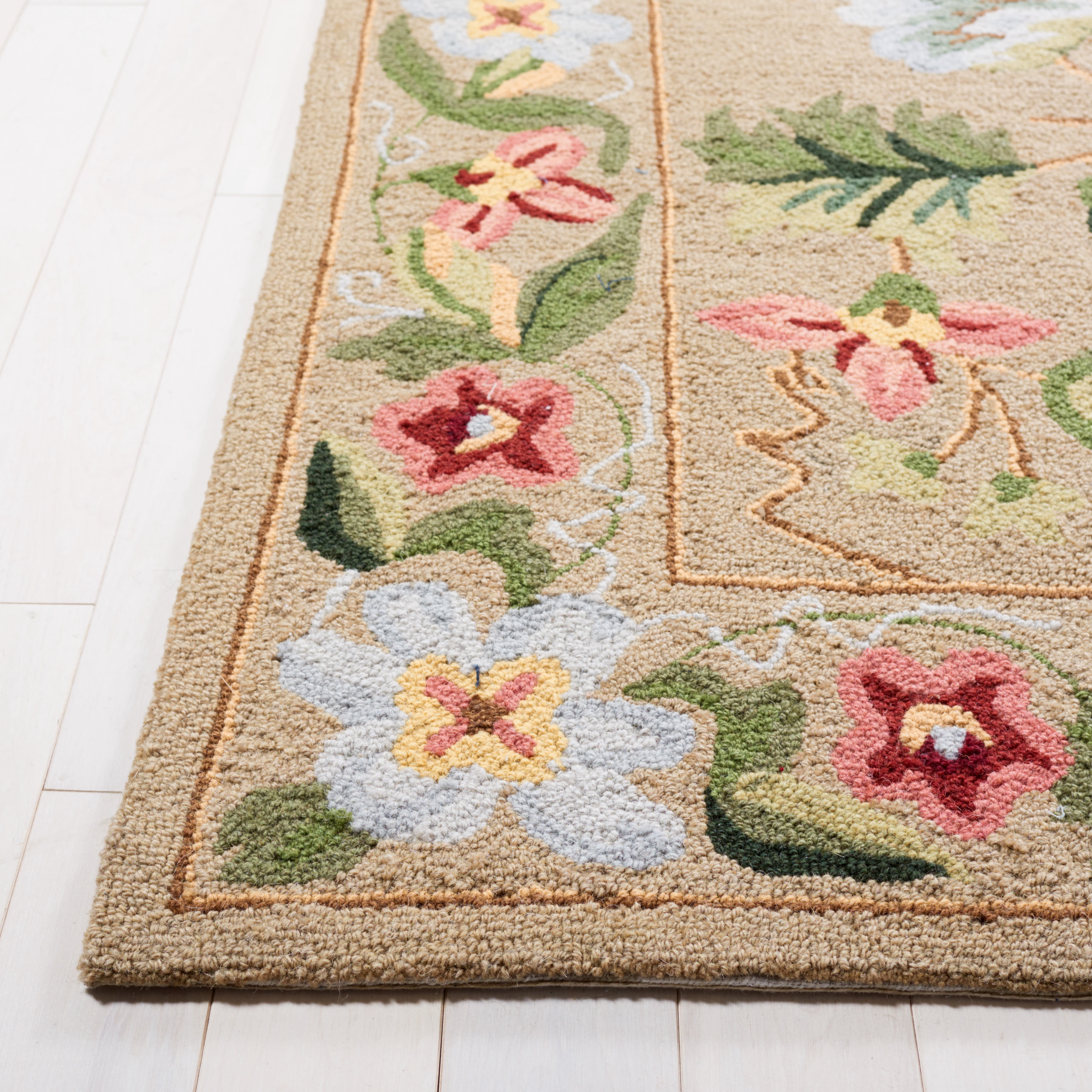 Safavieh Chelsea Gisselle Bordered Wool Runner Rug, Beige, 2'6" x 8'