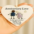 thumbnail image 4 of hulanddfd Anniversary Gifts for Couple, White Heart Shaped Sea Glass Decoration Keepsake Sign Heart Plaques Anniversary Acrylic Heart for Women Men, 4 of 6