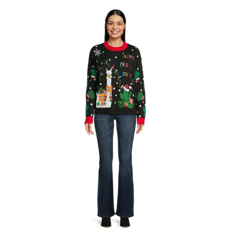 Walmart llama shop christmas sweater