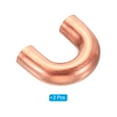 thumbnail image 3 of Uxcell 7mm OD 23x17mm Elbow Copper Pipe Fitting 180 Degree U Shape Welding Sweat Solder Connection 2 Pack, 3 of 6