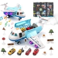 thumbnail image 1 of Avión de juguete con humo, sonido y luz para niños, 1 of 5