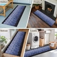 thumbnail image 5 of Blue Geometric 2'x6' Runner Rugs for Hallway Kitchen Bedside Non Slip Washable, Ombre Modern Abstract Art Entryway Rug Runners with Rubber Backing, Long Carpet Runner for Laundry Room, 5 of 8