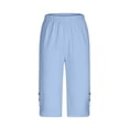thumbnail image 5 of Zuesphe Capri Pants for Women Stretch High Waisted Crop Office Work Pants Summer Casual Capris Slacks Yoga Dress Pant My Orders, 5 of 6