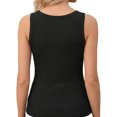 thumbnail image 5 of Sleeveless Crew Neck Women Slim Fit Ribbed Tank Tops Camisole, 5 of 7