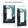 thumbnail image 3 of Balery Underwater Dinosaur Shark for Duplex Wall Plates Kit, Electrical Outlet Covers, Standard Size 1-Gang 5.0" x3.0", Electric Receptacle Plug Covers-Style U, 3 of 6
